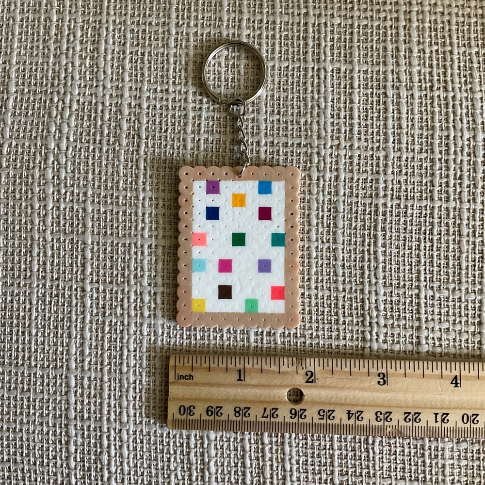 Handmade Cookie Perler Bead Keychains - Picture 6 of 11